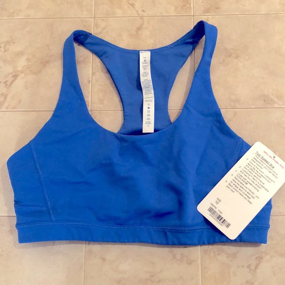 lululemon athletica Tops - Lululemon NWT top speed bra size 10 pipe dream blue